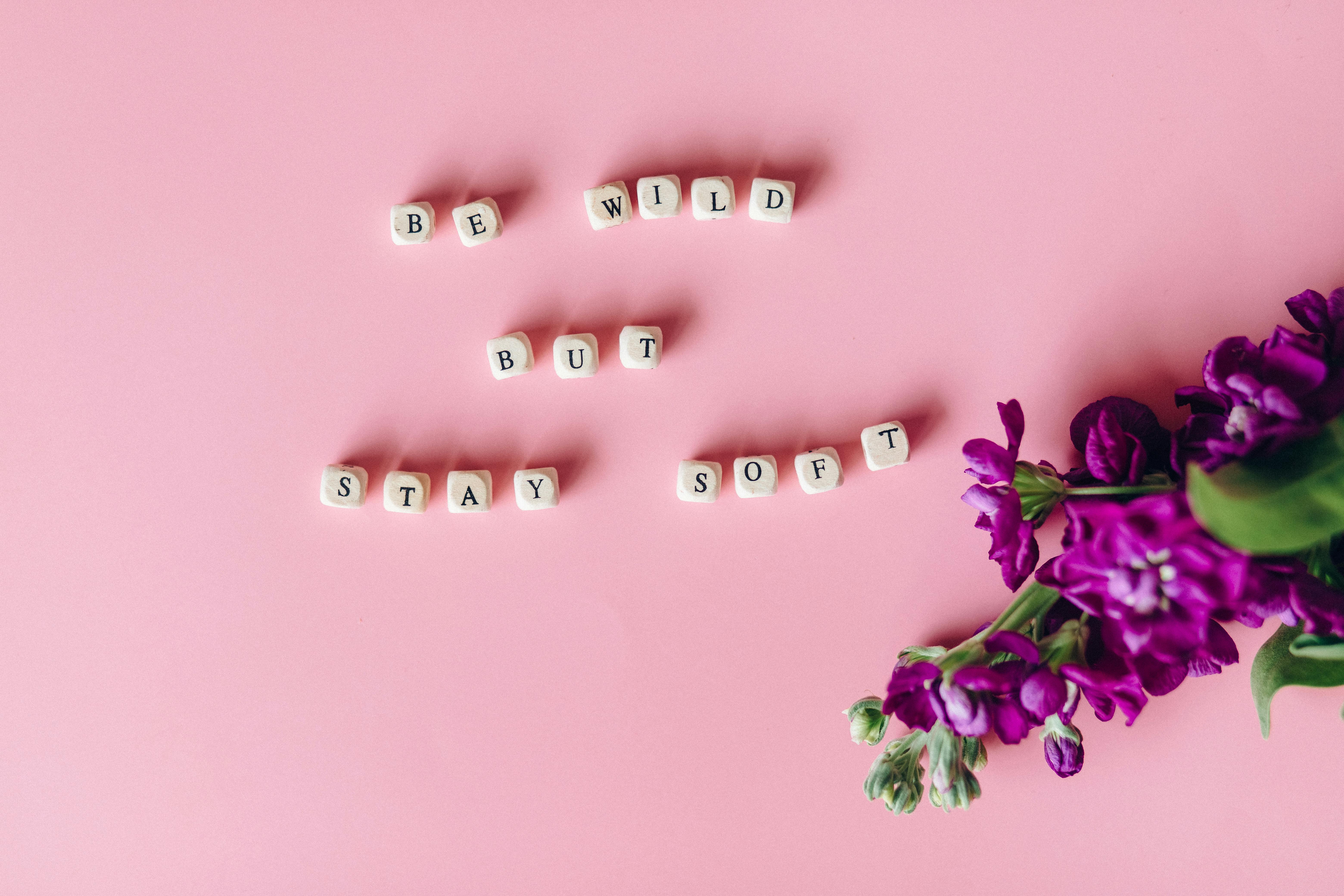 Texts on a Pink Surface