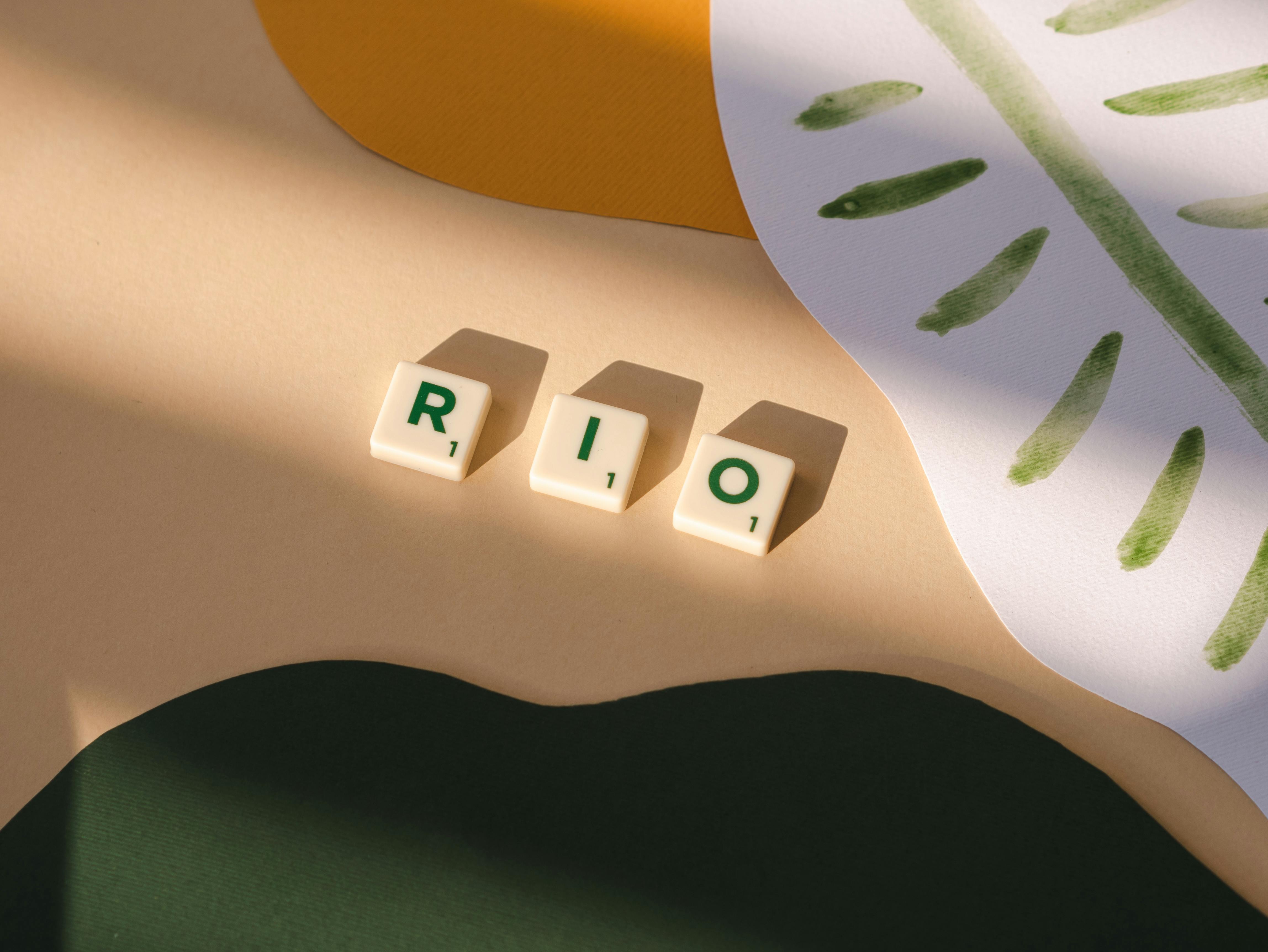 Scrabble Tiles on a Surface