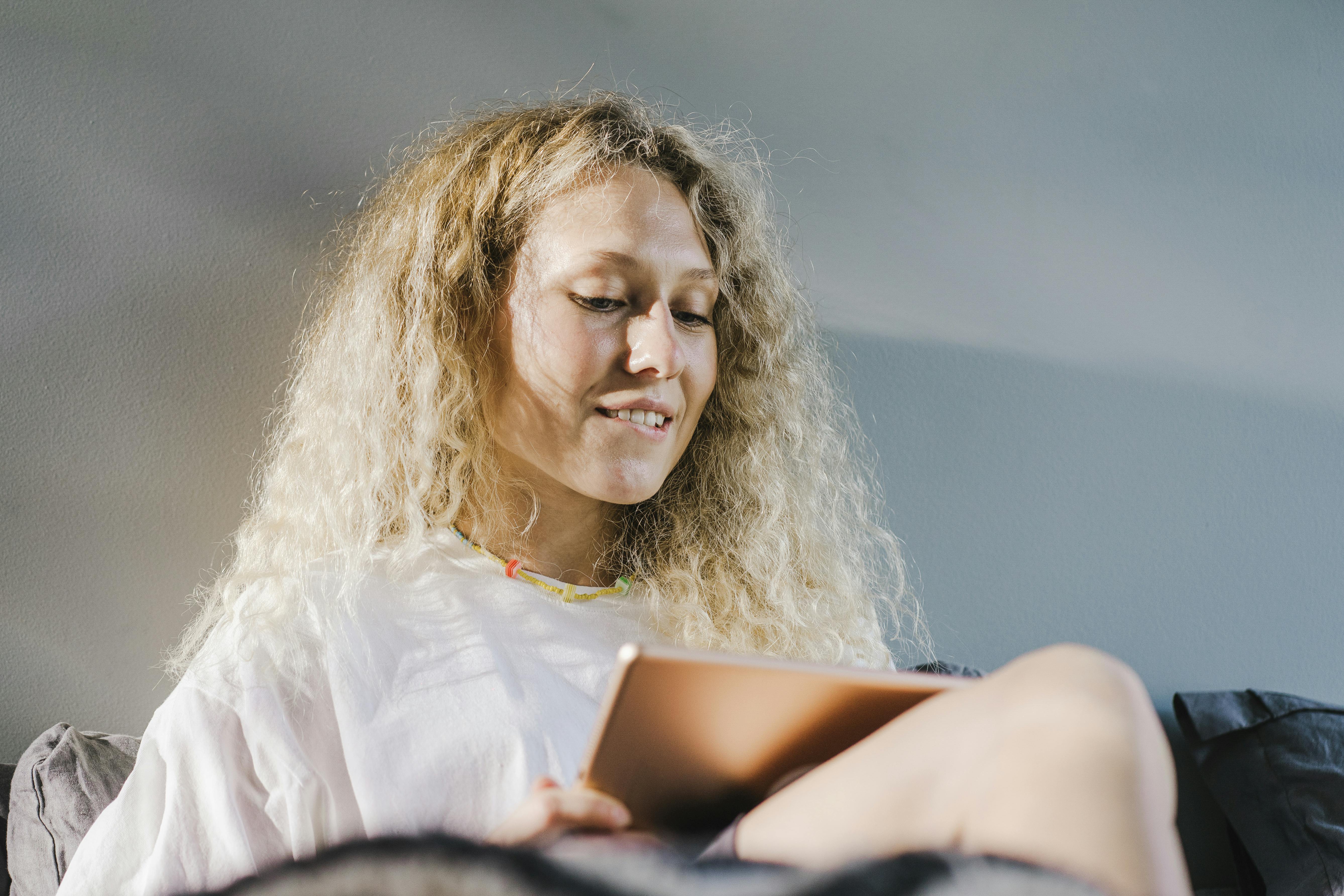 A Woman in White Shirt