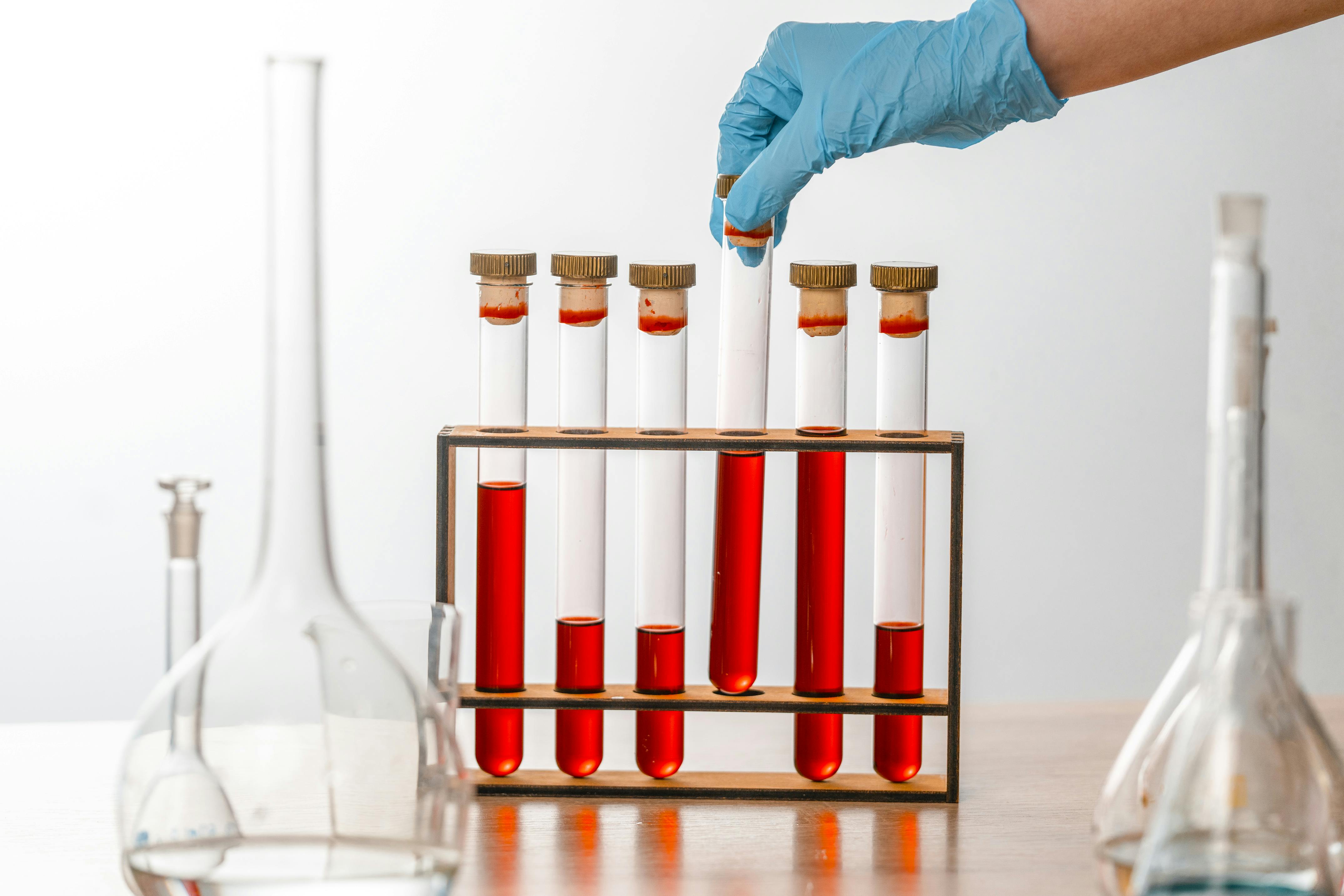 A Person Holding a Test Tube
