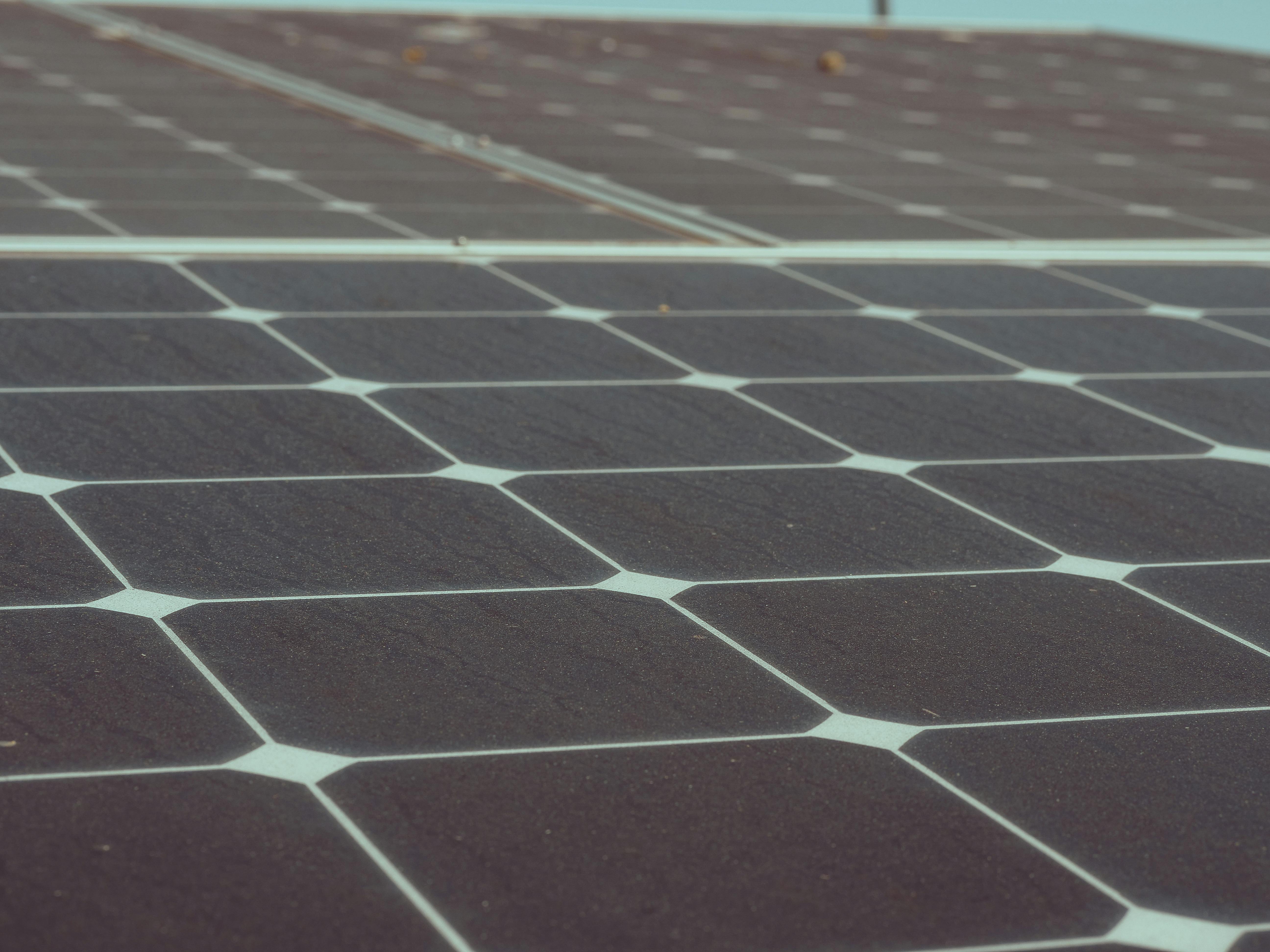 Close-Up Shot of Solar Panels