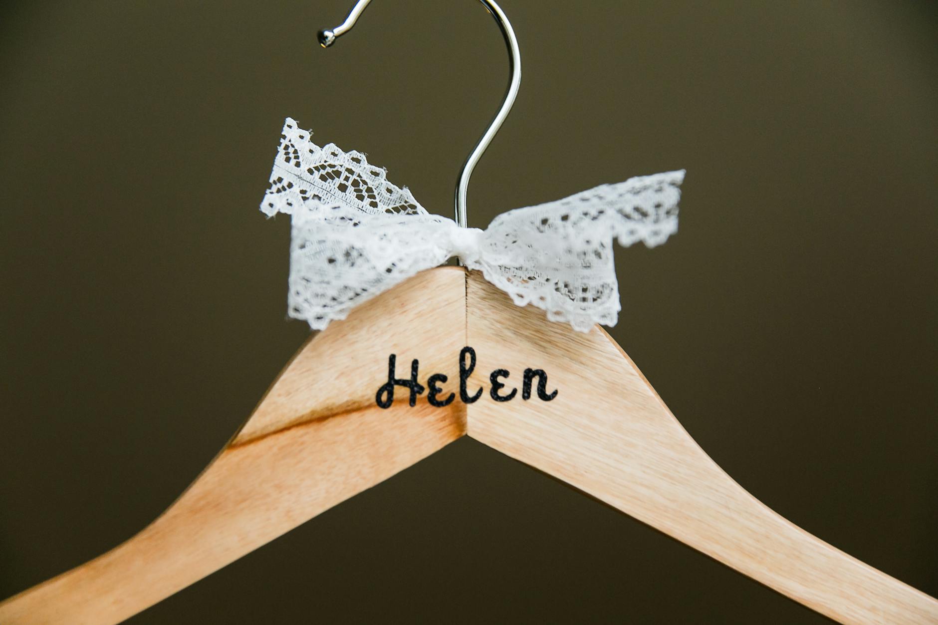 Clothes Hanger with a Ribbon