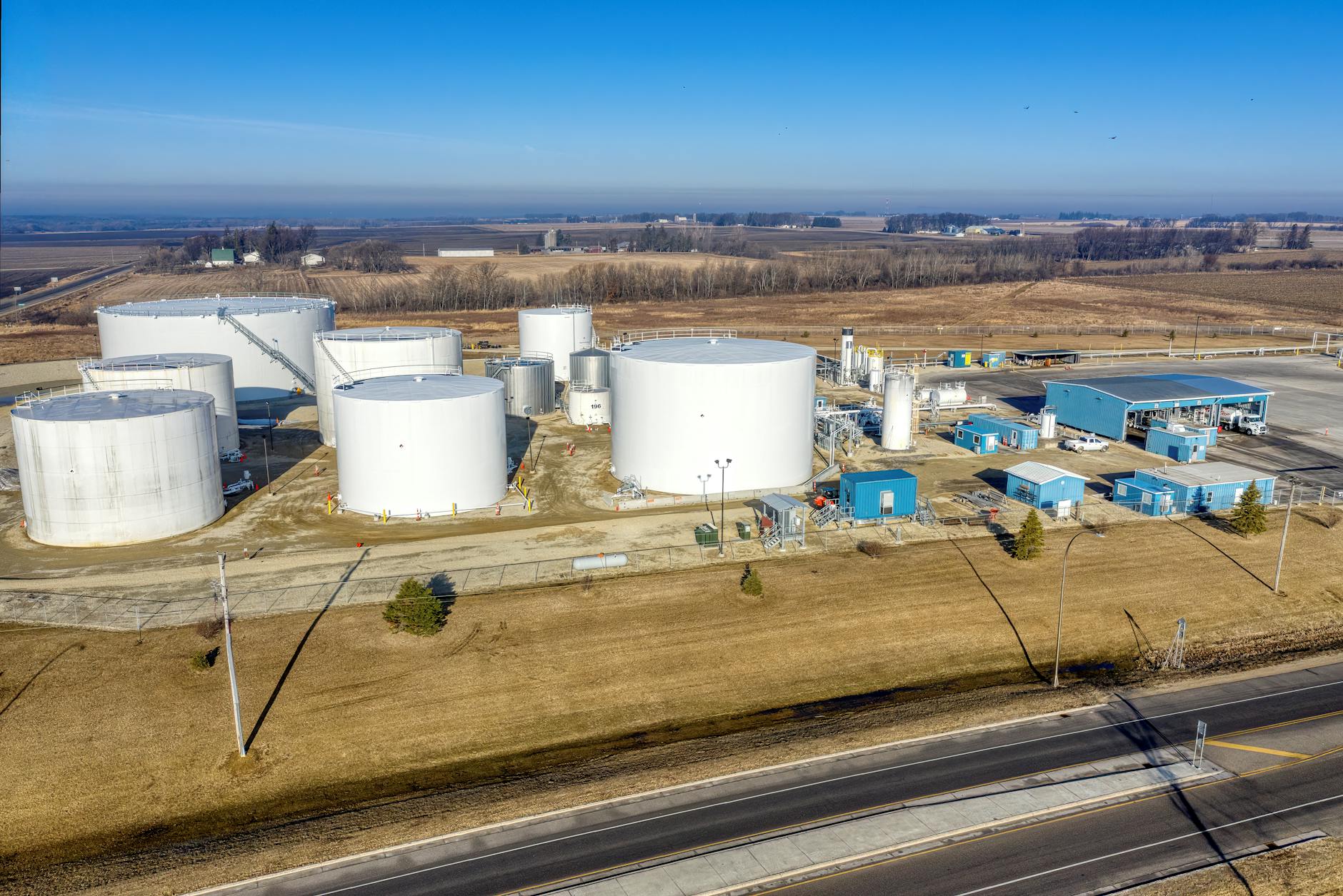 Aerial View of Industrial Plant