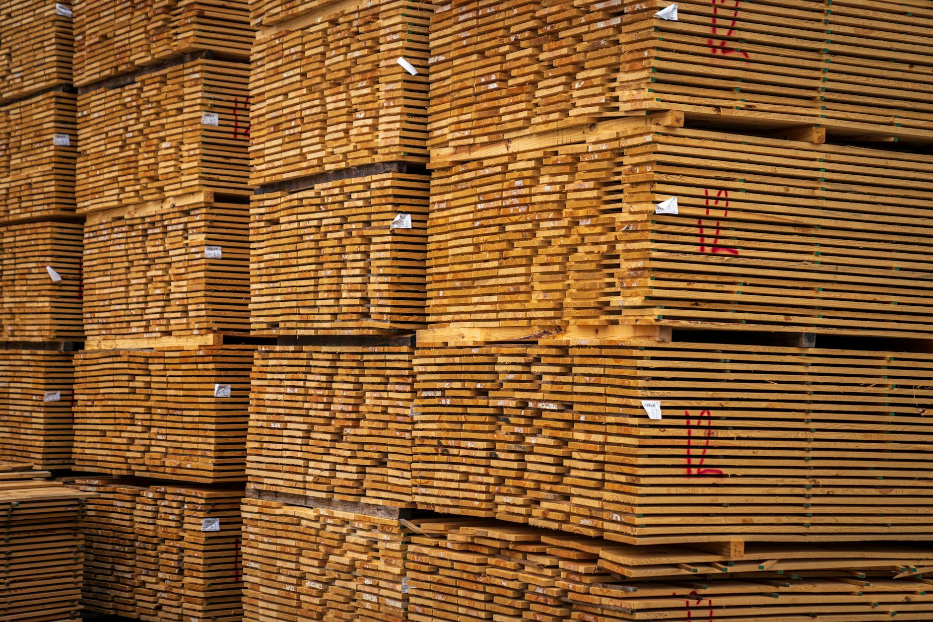 Stacked Wooden Planks