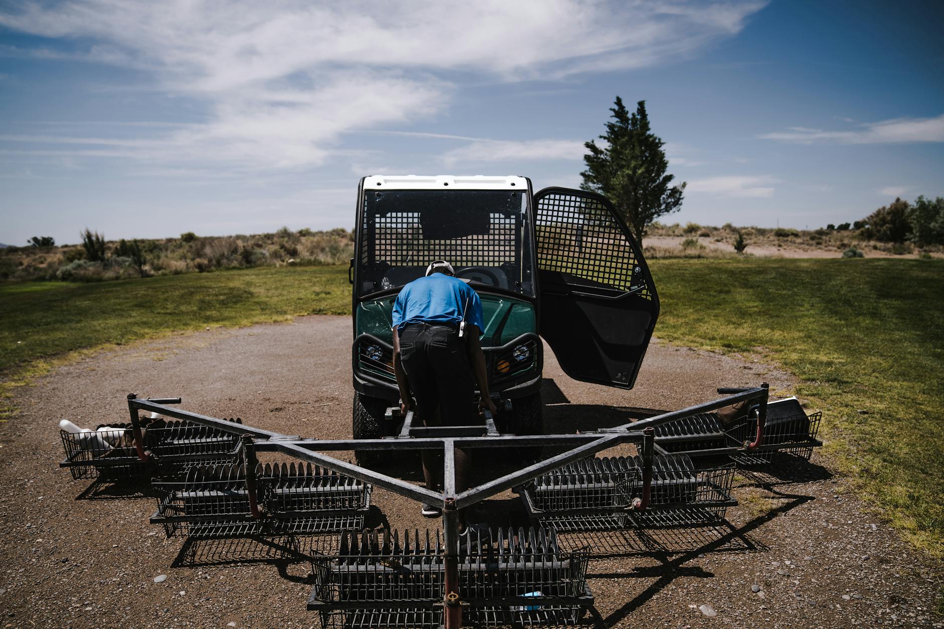 Black and Green Cultivator