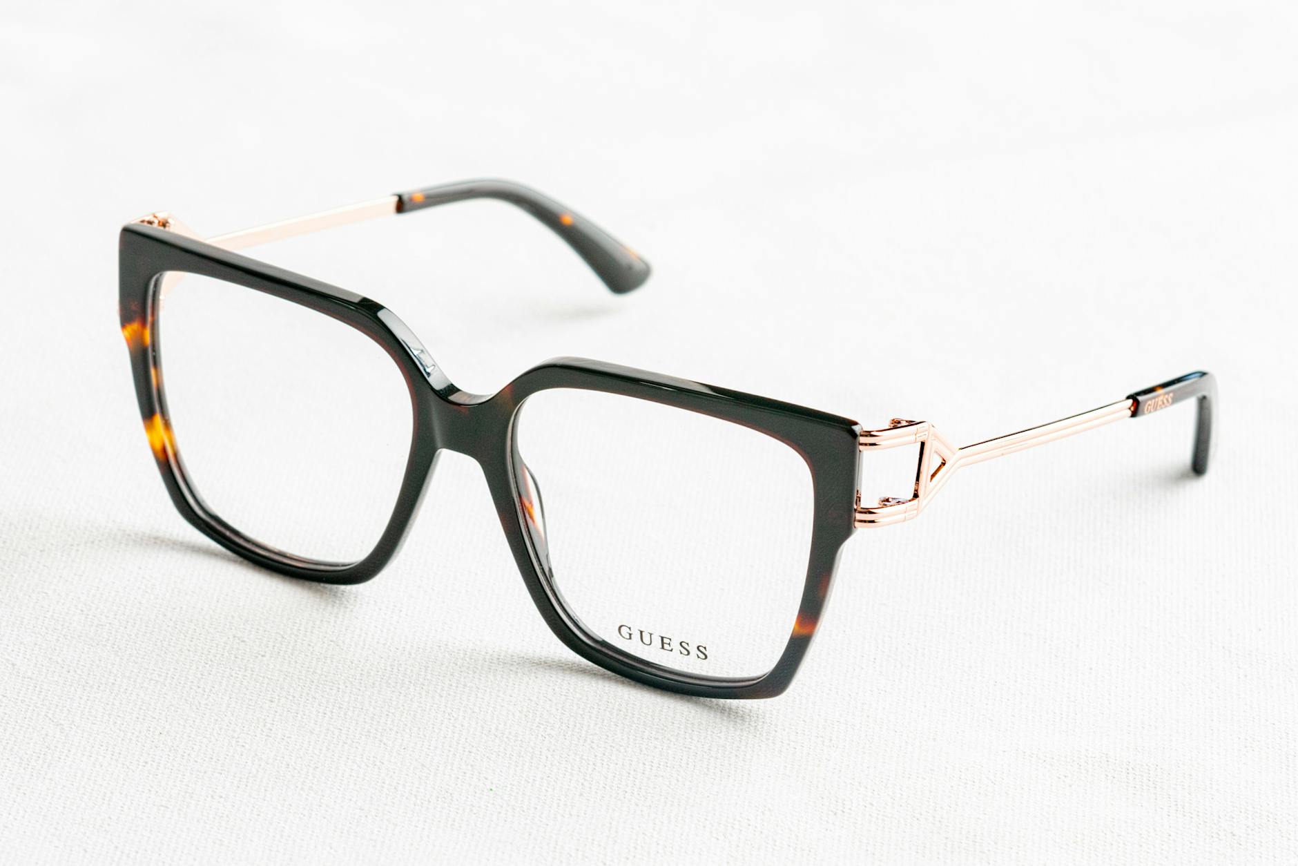 Close-Up Shot of a Pair of Eyeglasses