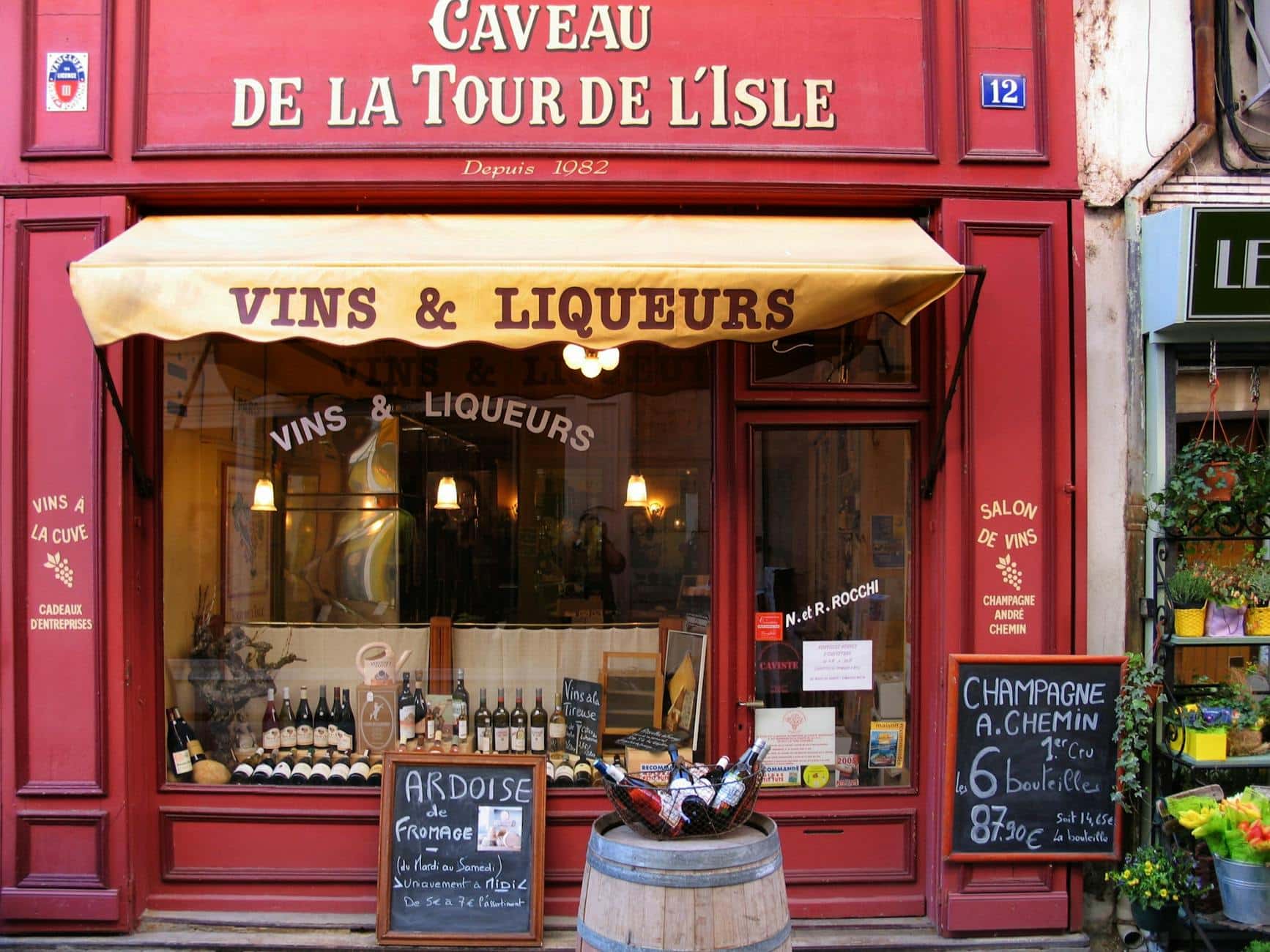 A variety of wine bottles on a display table