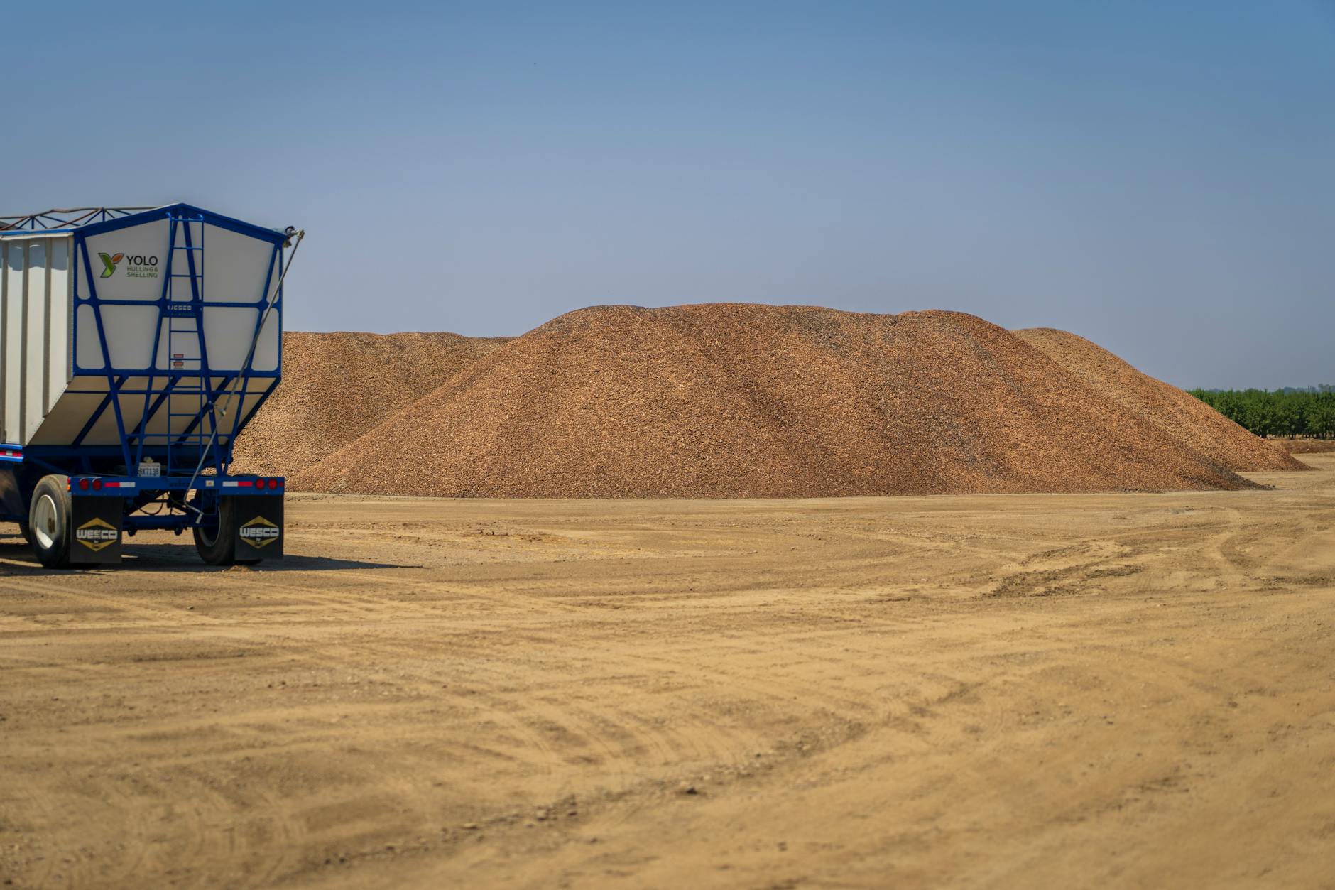 Truck near Sand Heaps