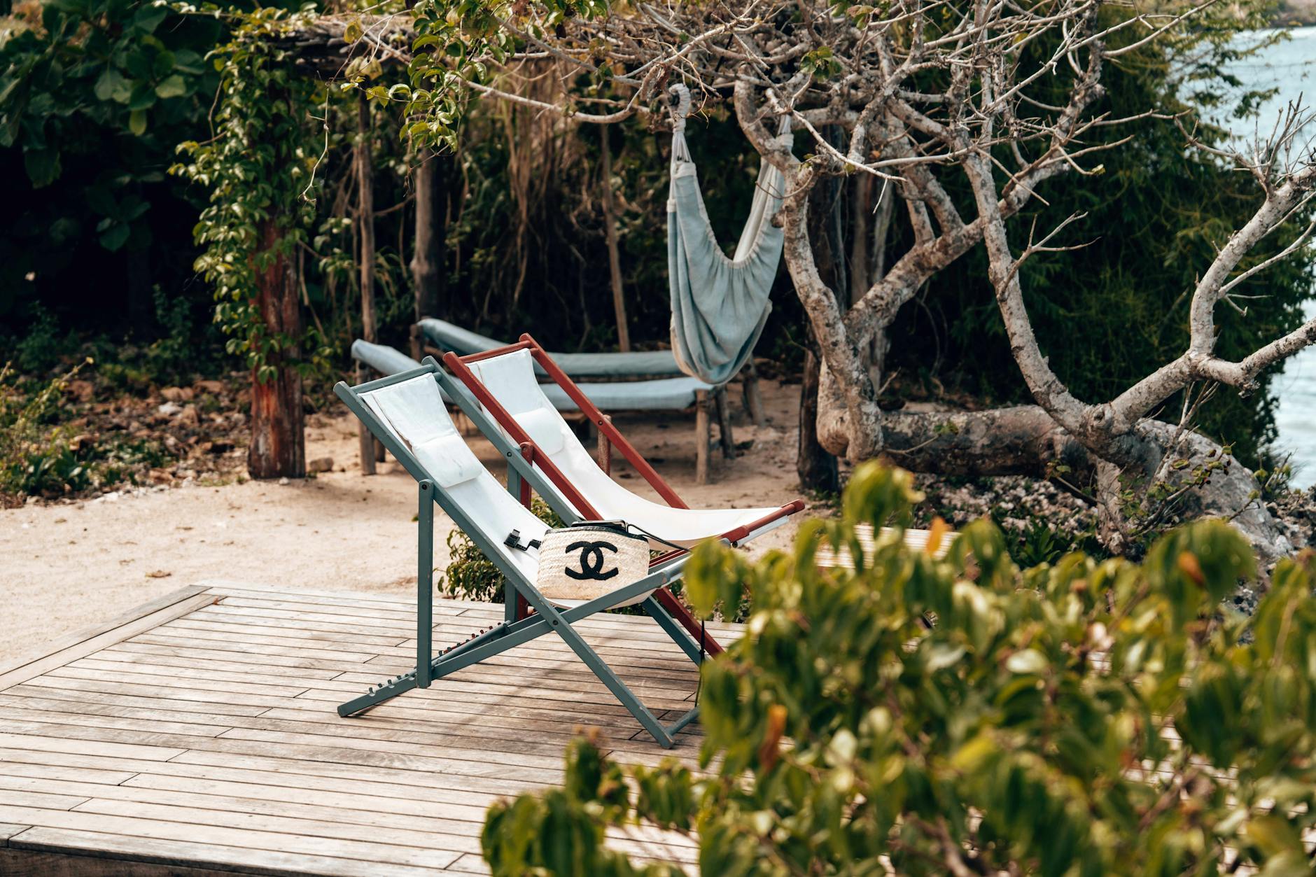 Image of diverse people relaxing on a deck