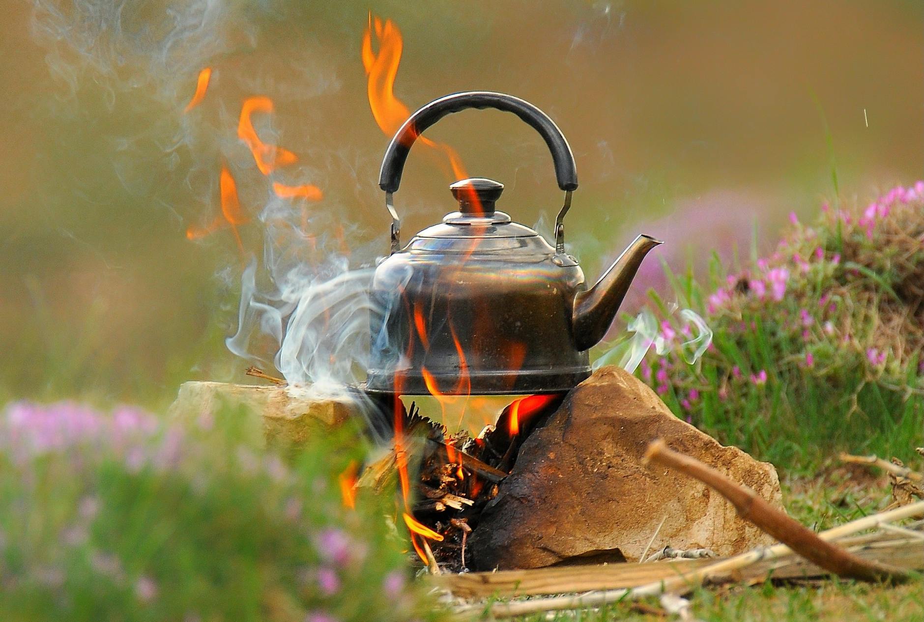 Kettle over Campfire