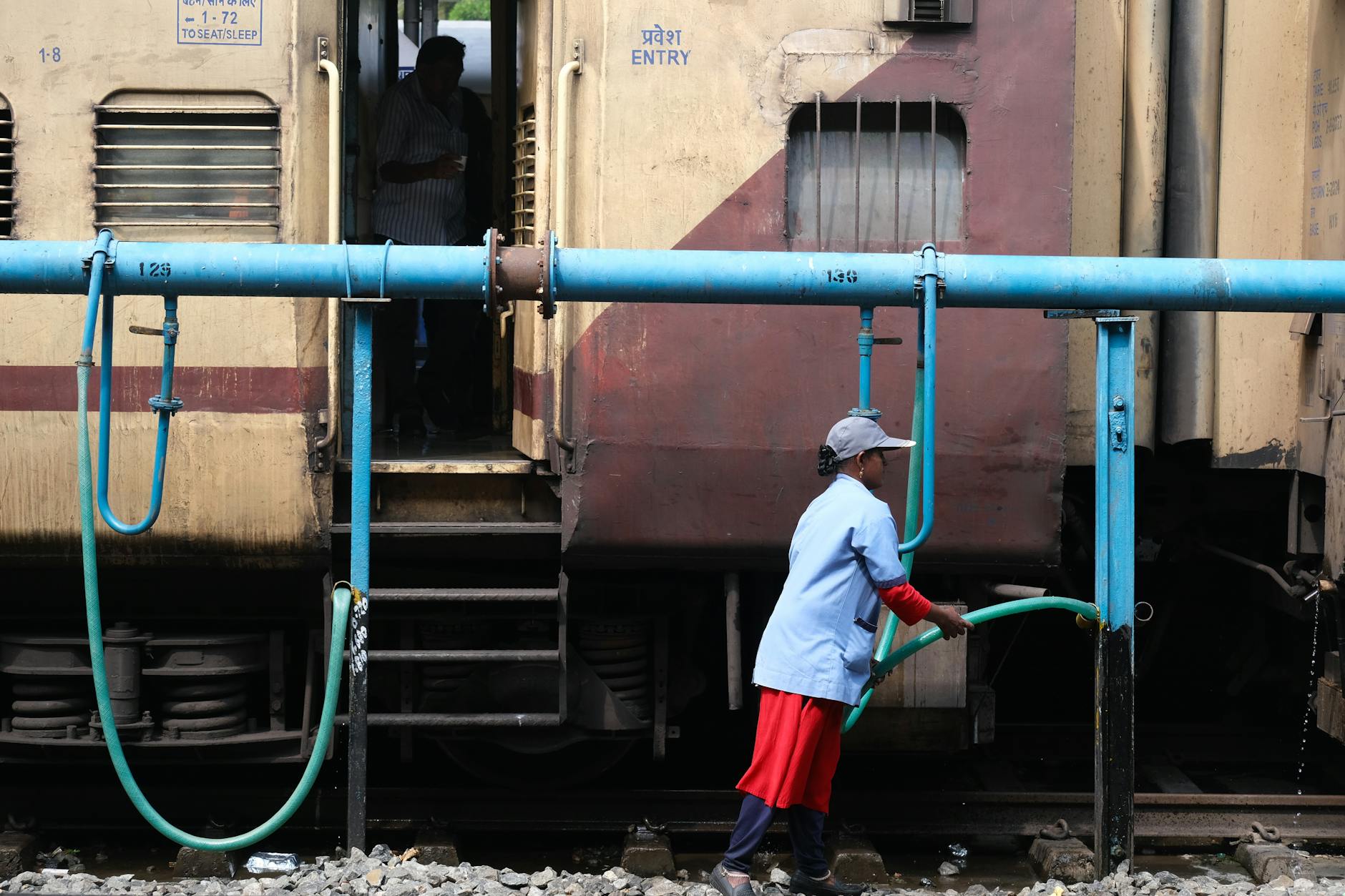 Train at Water Stop