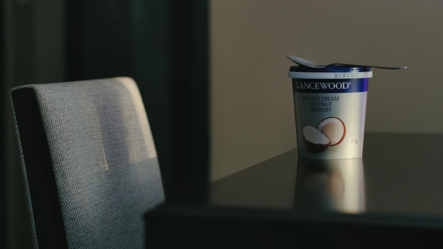 Box of Yogurt on Table