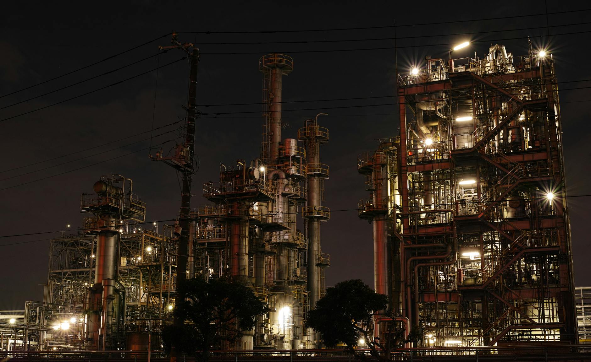 Construction Site at Nighttime