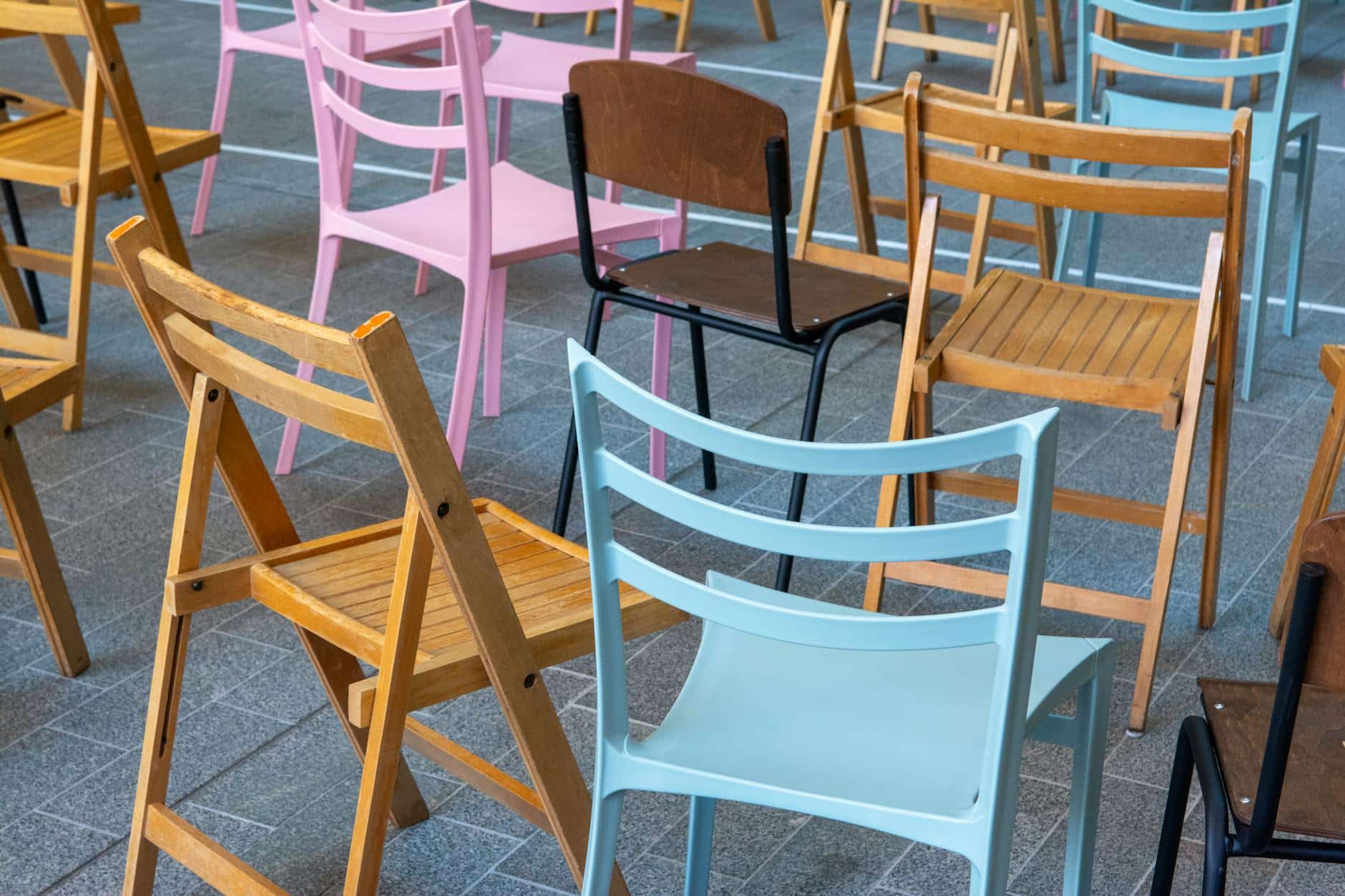 Colored Wooden Chairs