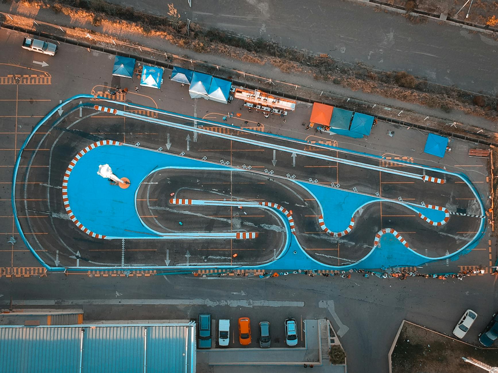 Top View Photo of Race Track