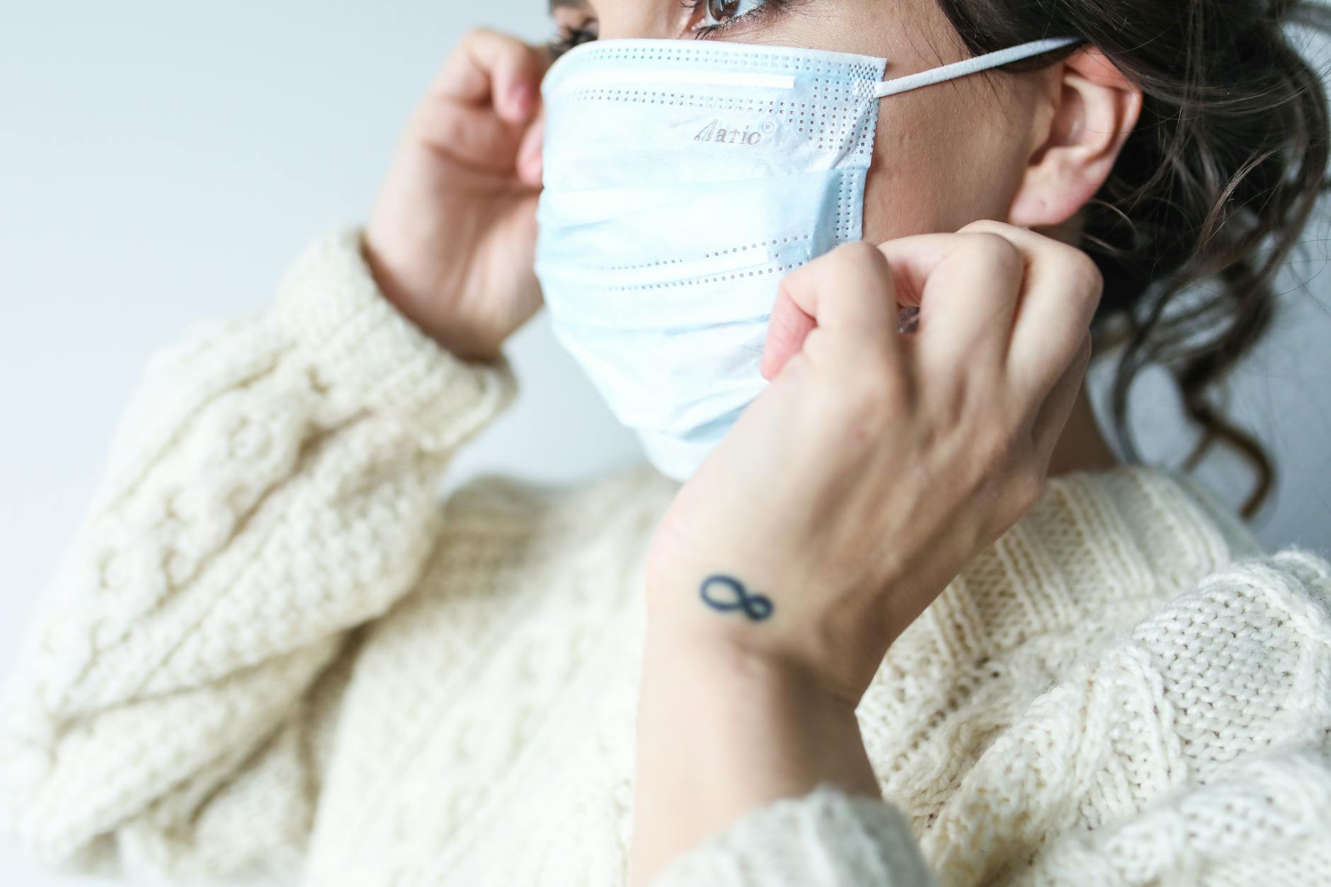 Woman Wearing Face Mask