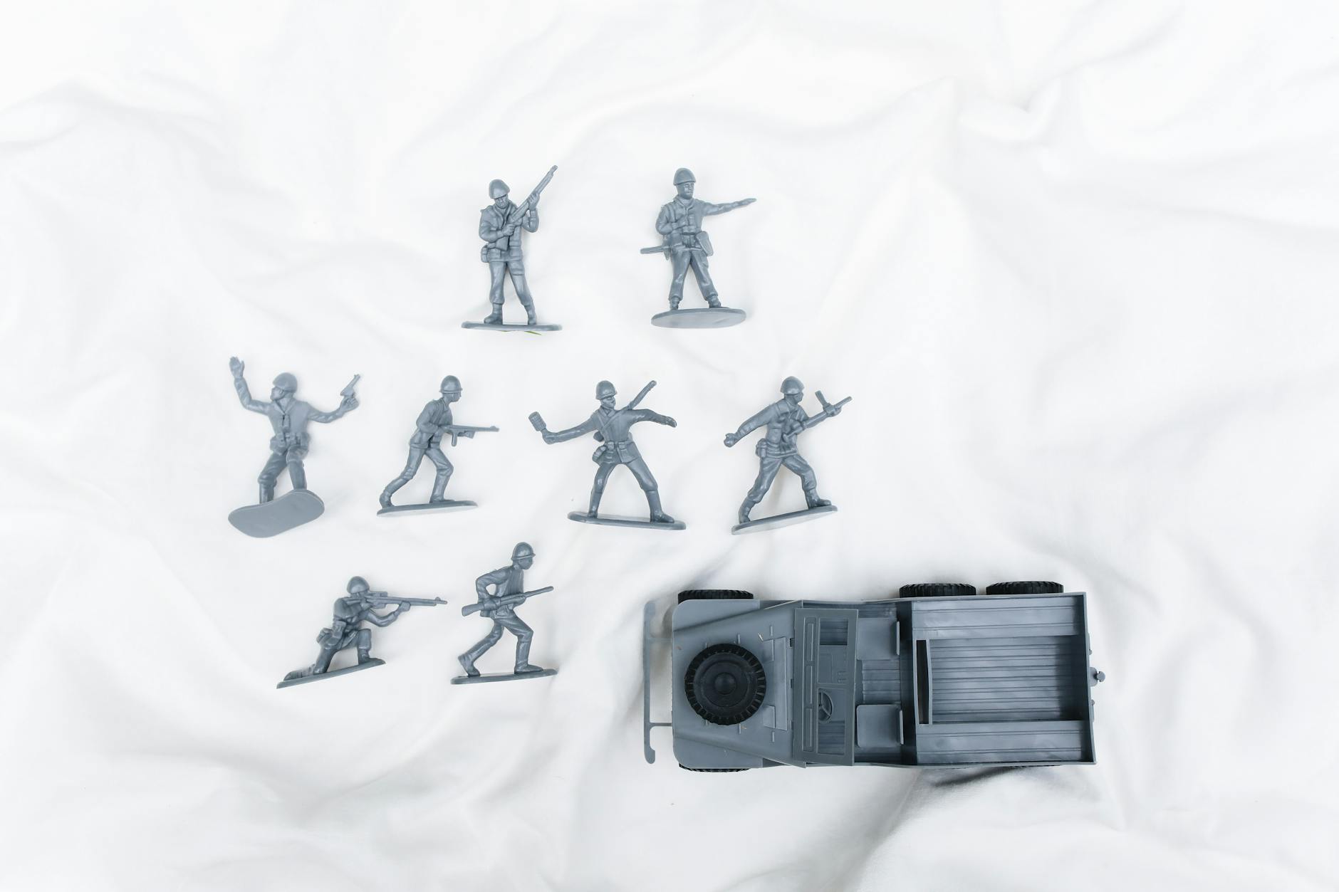 Grey Military Plastic Models