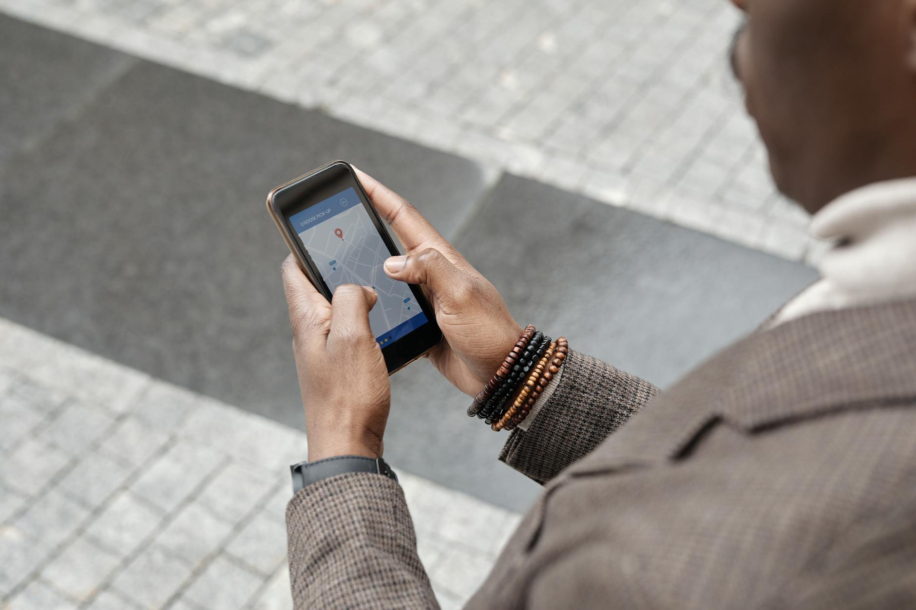 Person Holding a Cellphone