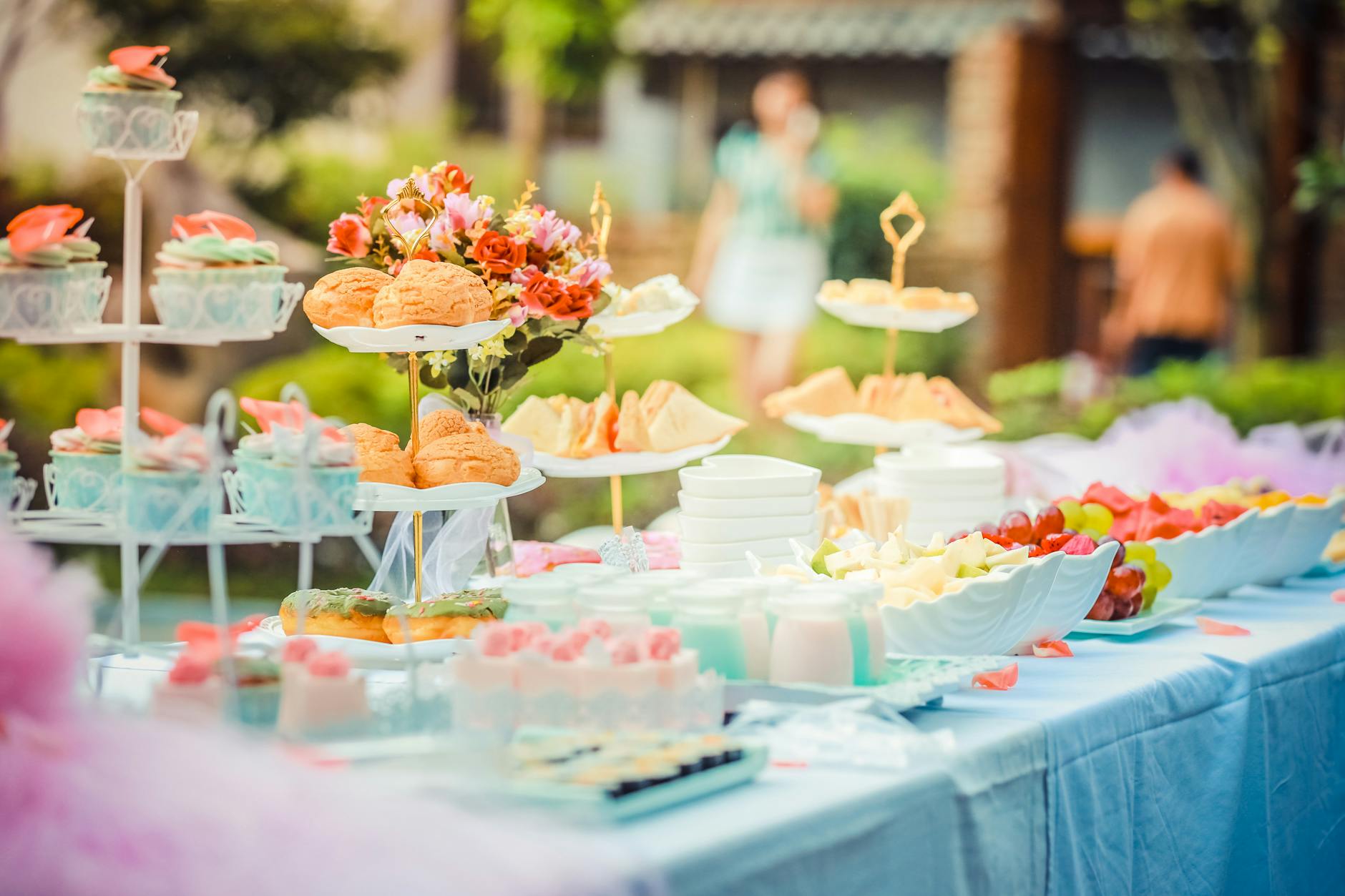 Various Desserts on a Table