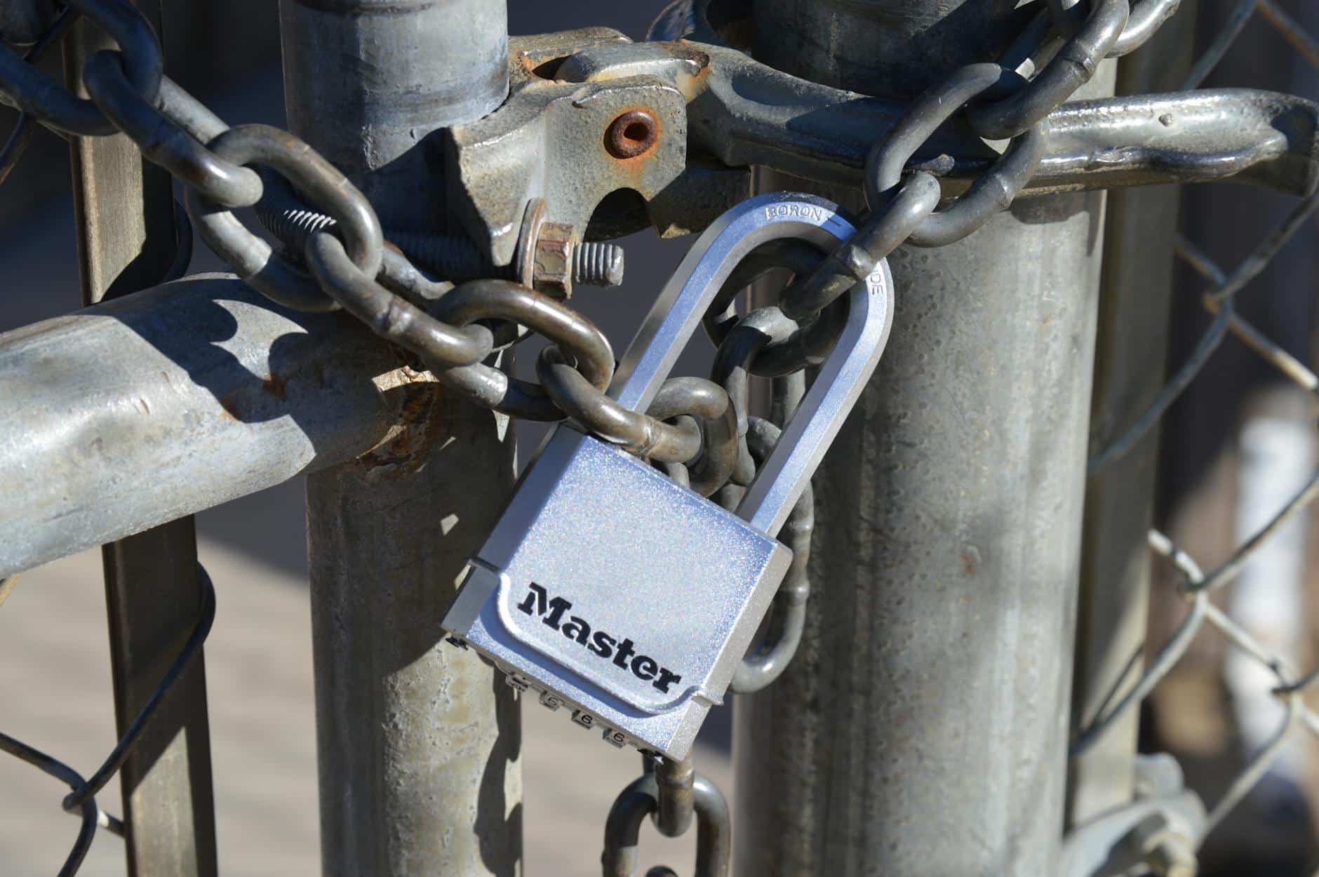 A close-up of a well-made metal lock