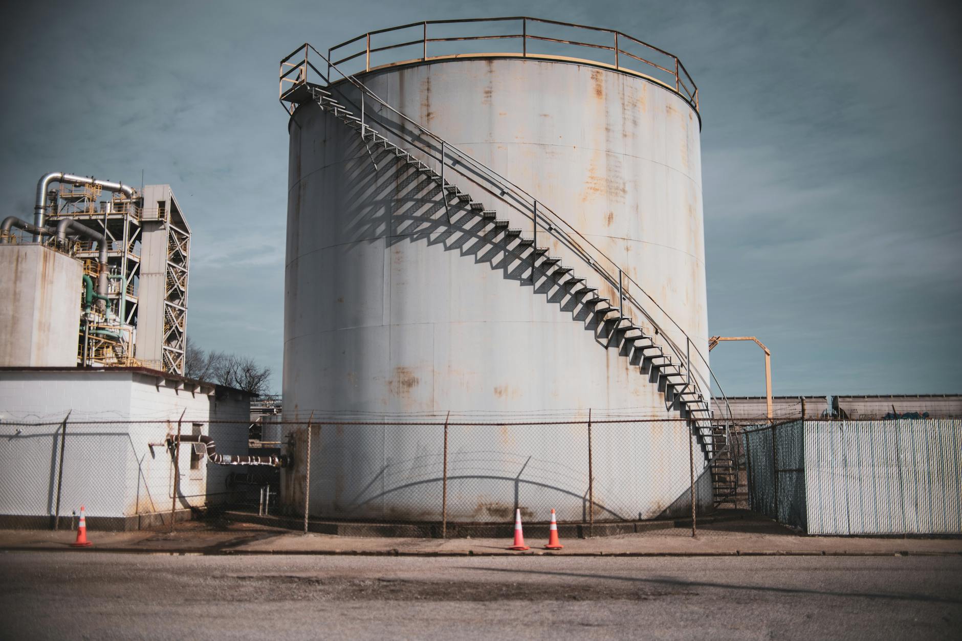 Industrial Plant Under the Blue Sky