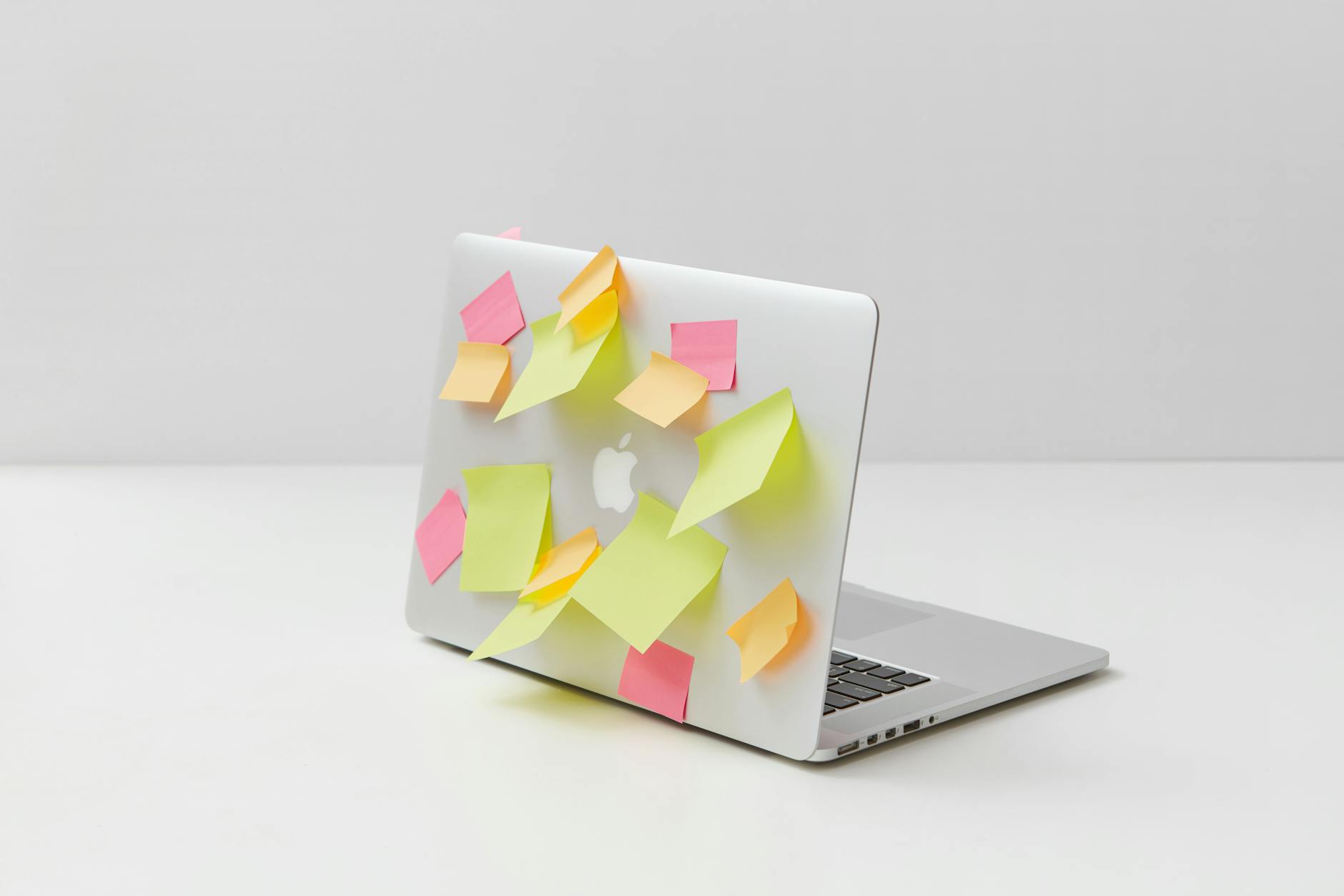 Sticky Notes on Laptop