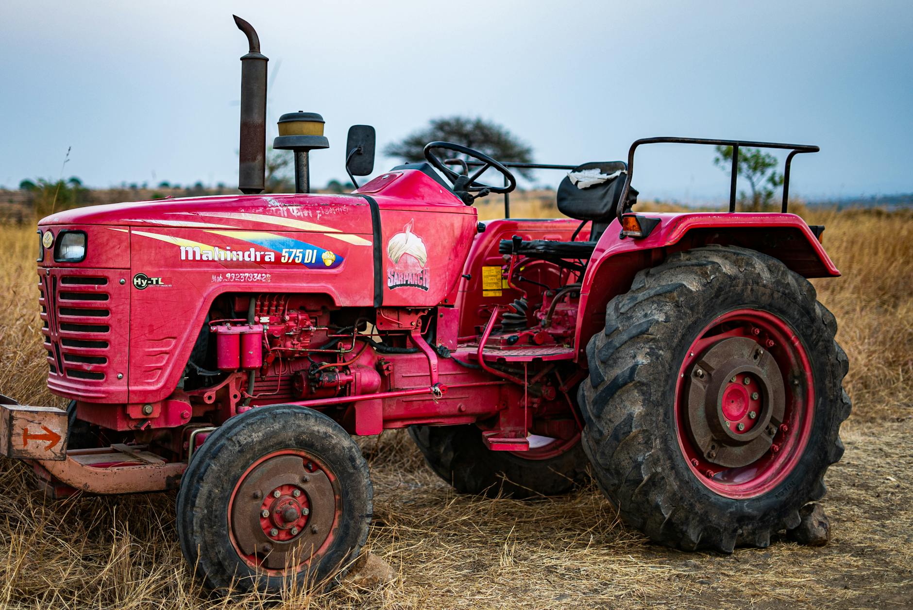 A wide variety of agricultural tires neatly organized and stored