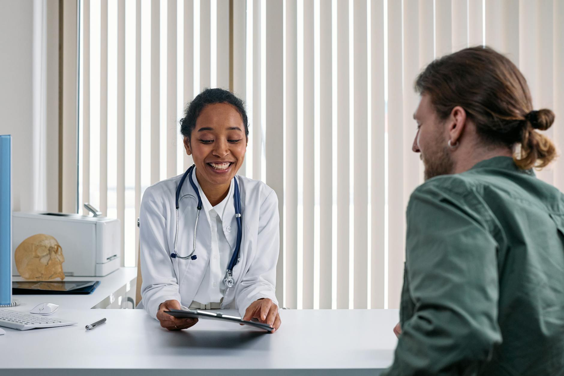 A Doctor Talking to a Patient