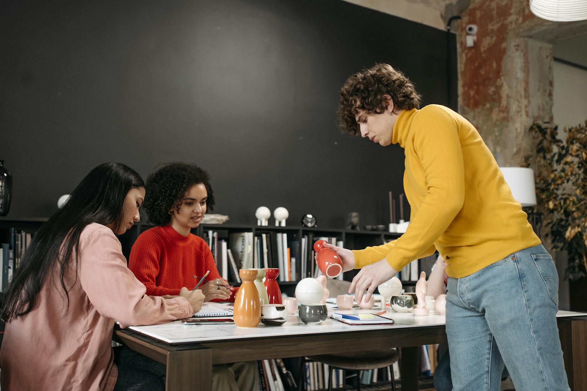 Office Team Having a Meeting at the Table