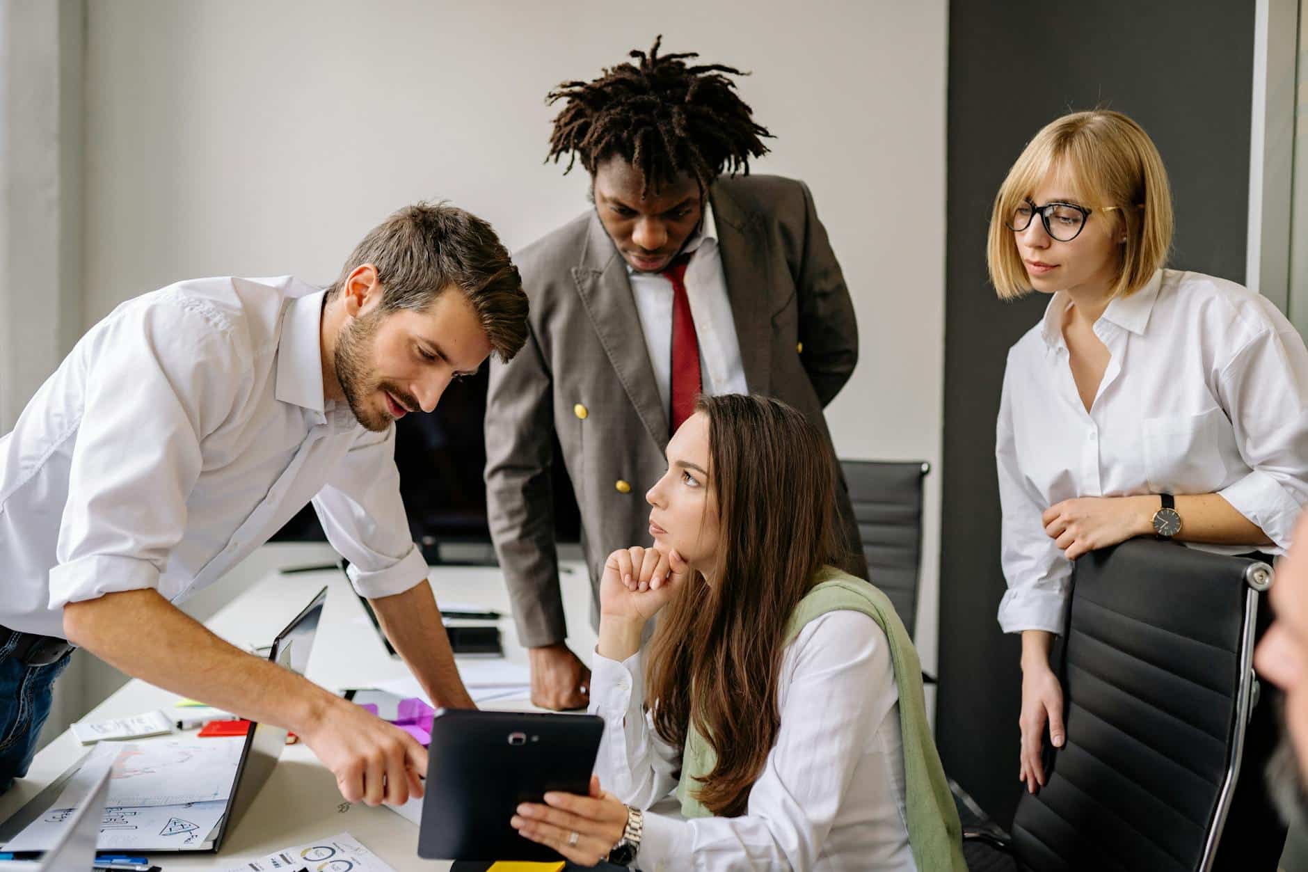 Colleagues working Together