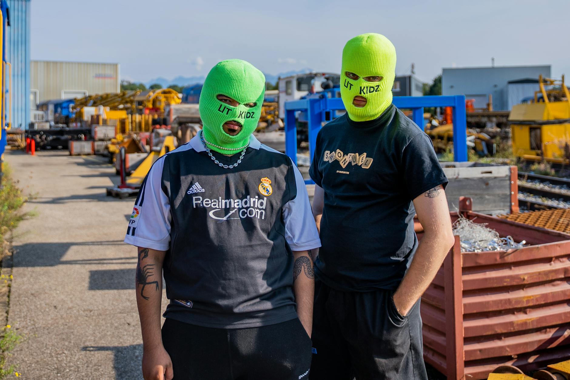 Men Wearing Green Baklavas