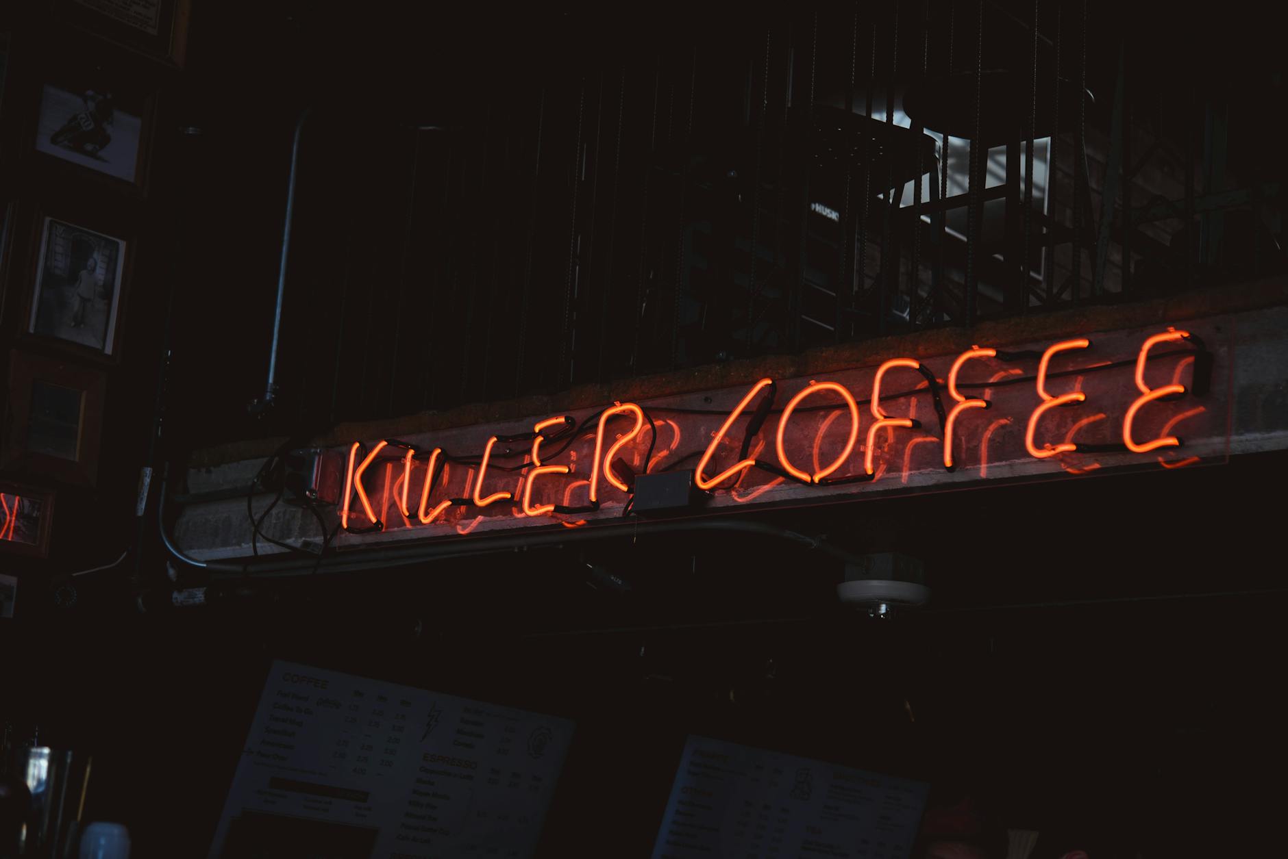 Killer Coffee Neon Signage