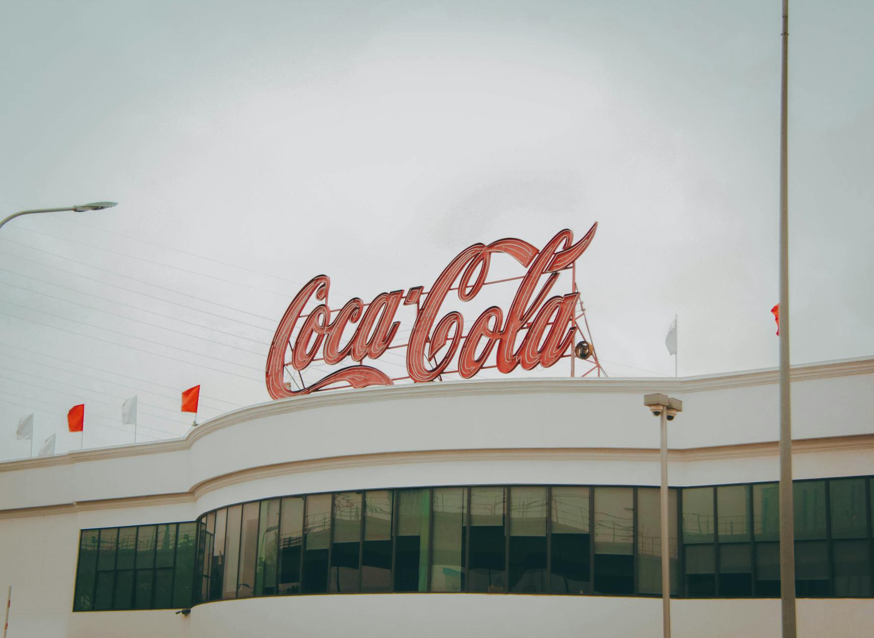 Coca Cola Sign on a Building